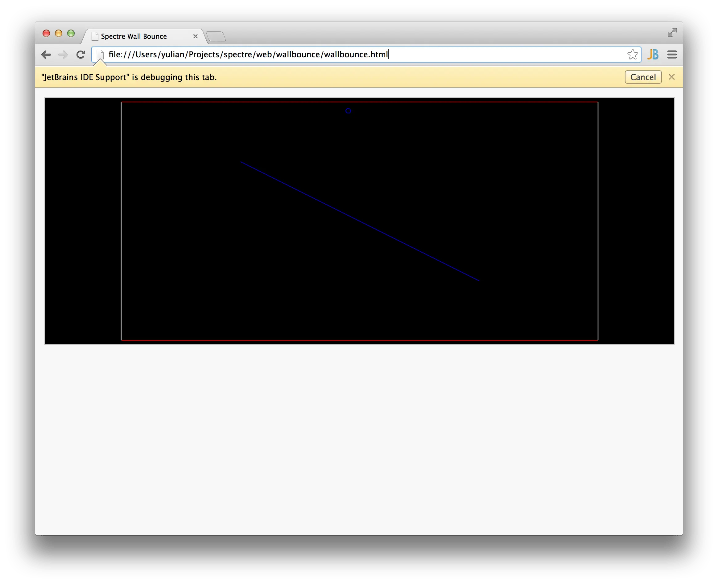 Application running in the browser Application running in the browser