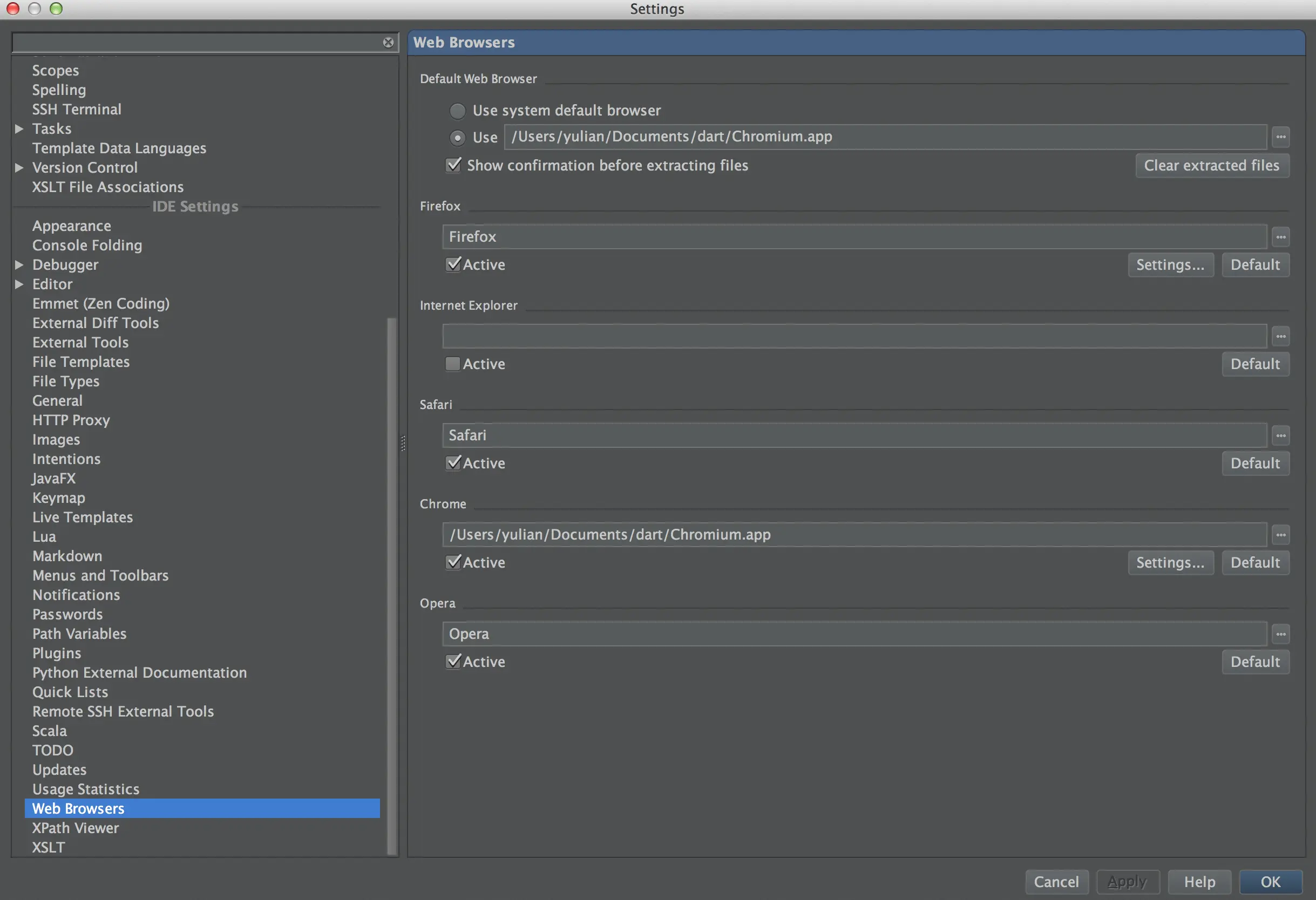 Configuring web browsers in Jetbrains IntelliJ/WebStorm Configuring web browsers in Jetbrains IntelliJ/WebStorm